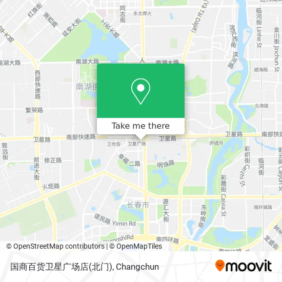 国商百货卫星广场店(北门) map