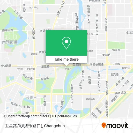 卫星路/彩织街(路口) map