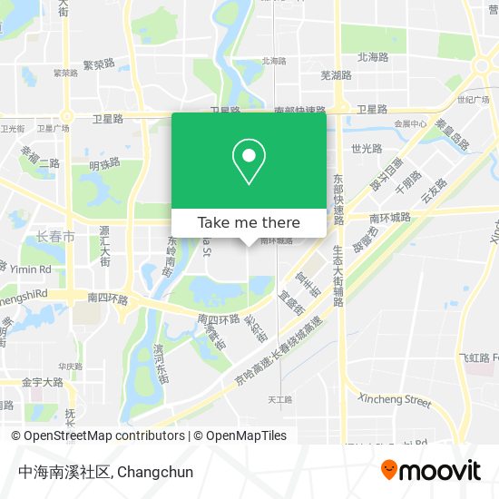 中海南溪社区 map