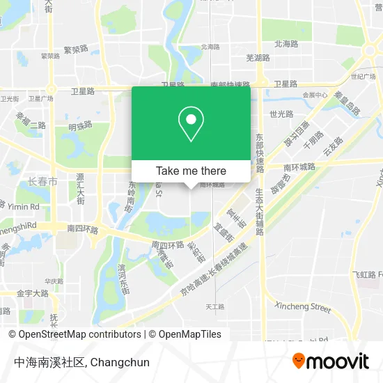 中海南溪社区 map