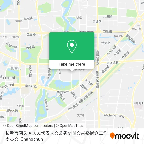 长春市南关区人民代表大会常务委员会富裕街道工作委员会 map