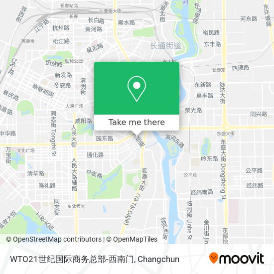 WTO21世纪国际商务总部-西南门 map