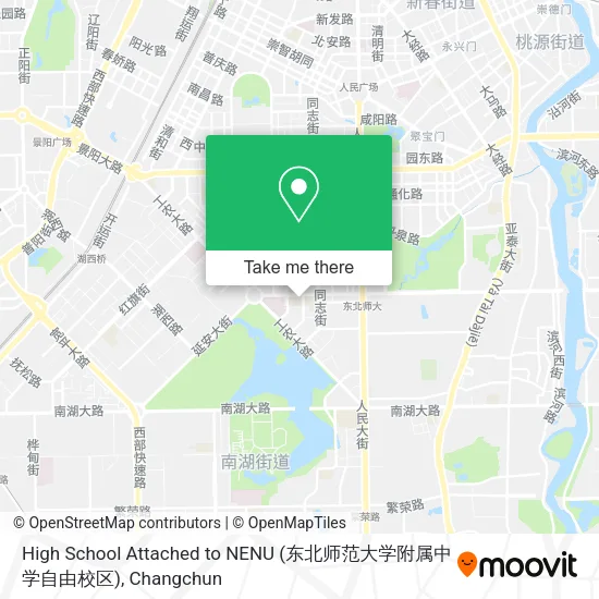 High School Attached to NENU (东北师范大学附属中学自由校区) map