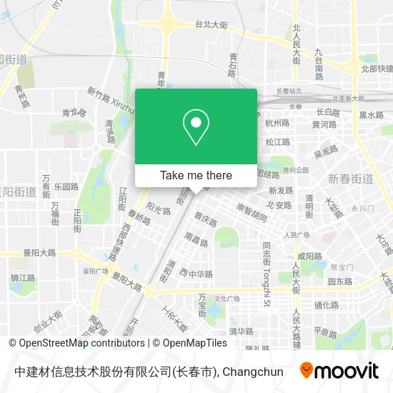 中建材信息技术股份有限公司(长春市) map