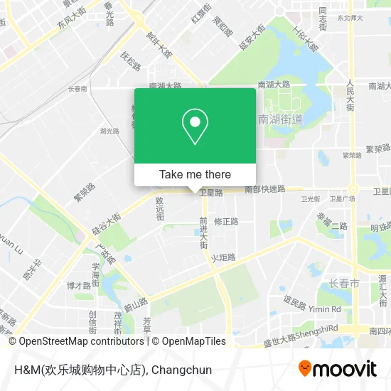 H&M(欢乐城购物中心店) map