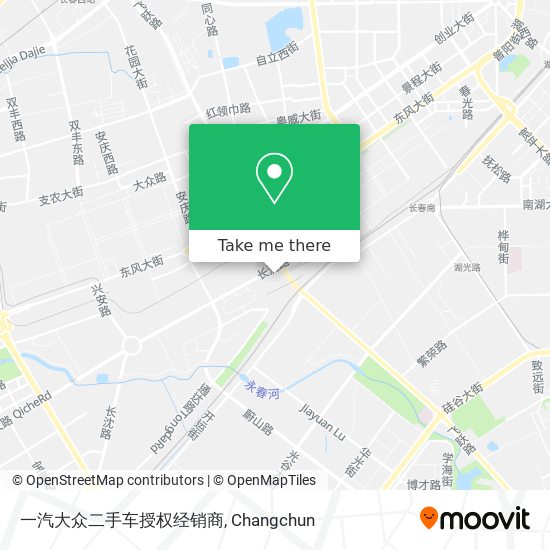 一汽大众二手车授权经销商 map