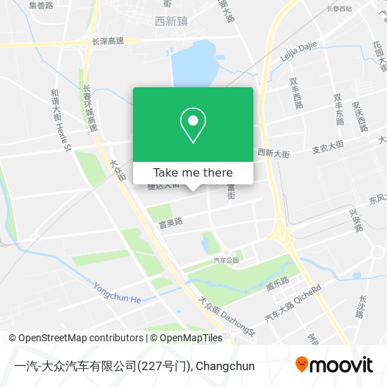 一汽-大众汽车有限公司(227号门) map