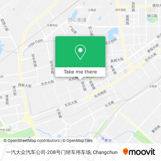 一汽大众汽车公司-208号门轿车停车场 map