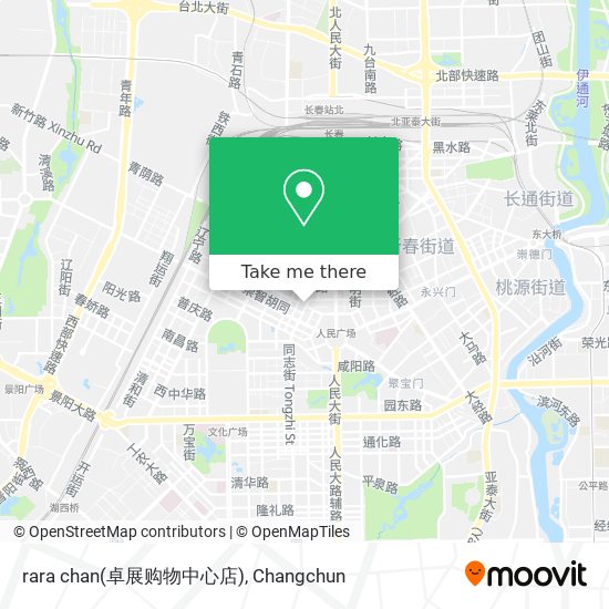 rara chan(卓展购物中心店) map