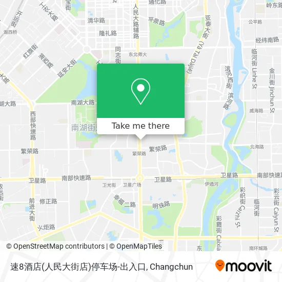 速8酒店(人民大街店)停车场-出入口 map