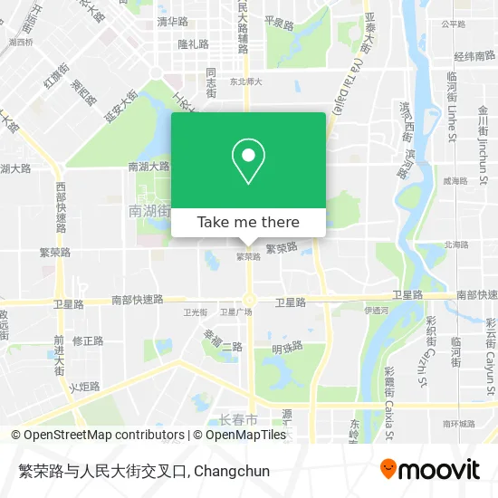 繁荣路与人民大街交叉口 map