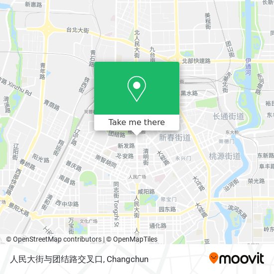 人民大街与团结路交叉口 map