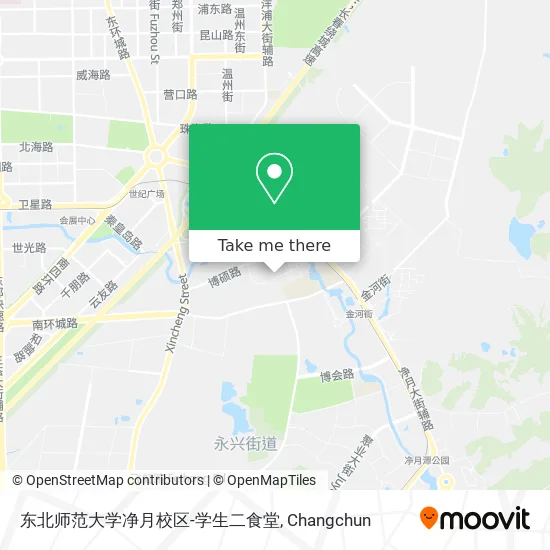 东北师范大学净月校区-学生二食堂 map