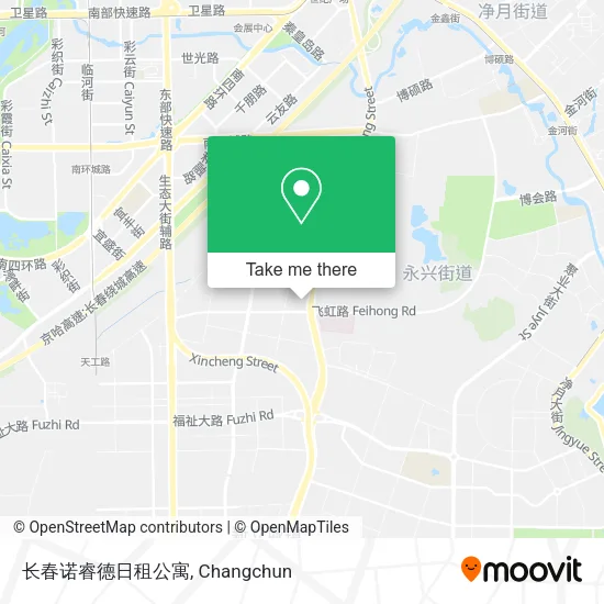 长春诺睿德日租公寓 map