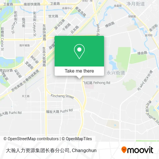 大瀚人力资源集团长春分公司 map