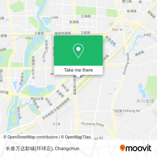 长春万达影城(环球店) map