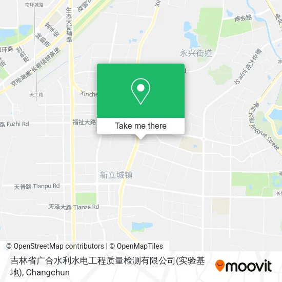 吉林省广合水利水电工程质量检测有限公司(实验基地) map