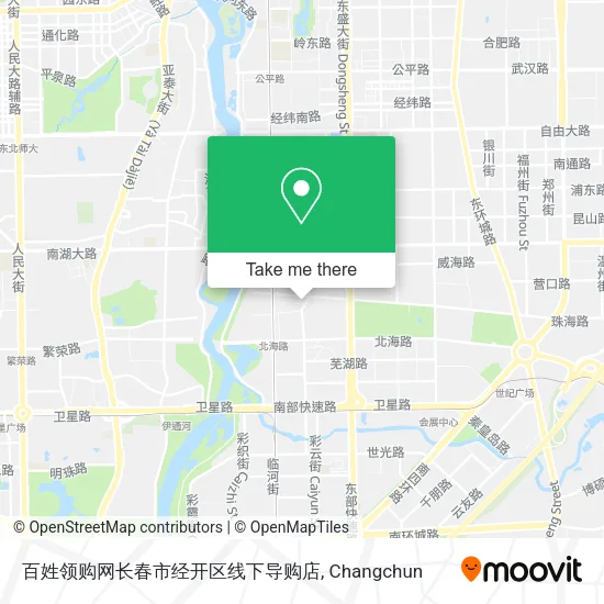 百姓领购网长春市经开区线下导购店 map
