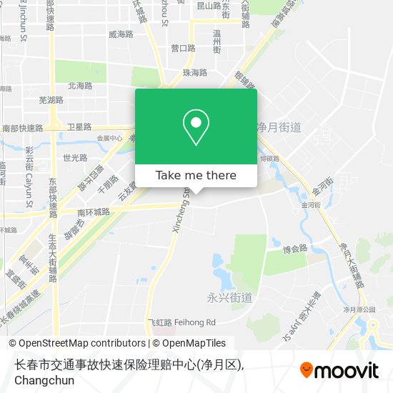 长春市交通事故快速保险理赔中心(净月区) map