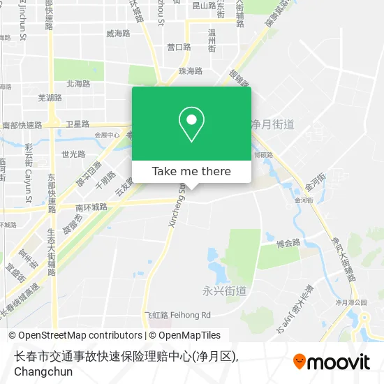 长春市交通事故快速保险理赔中心(净月区) map