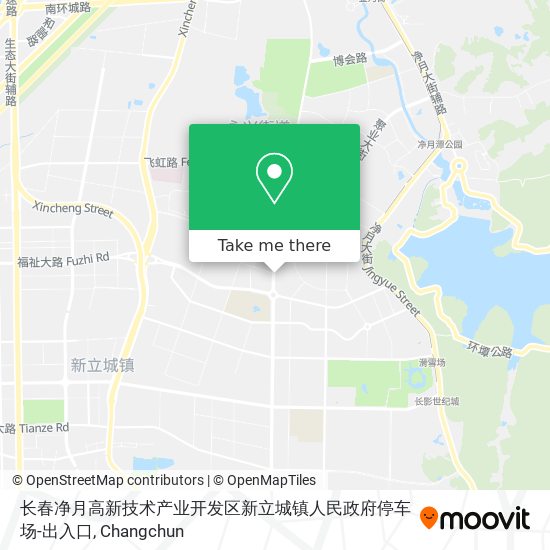 长春净月高新技术产业开发区新立城镇人民政府停车场-出入口 map