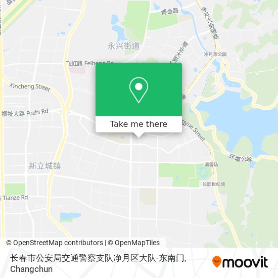 长春市公安局交通警察支队净月区大队-东南门 map
