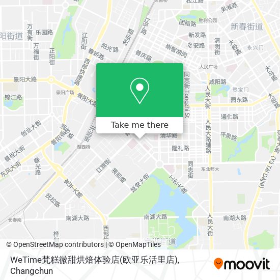 WeTime梵糕微甜烘焙体验店(欧亚乐活里店) map