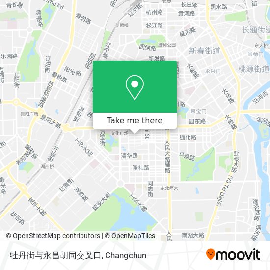 牡丹街与永昌胡同交叉口 map