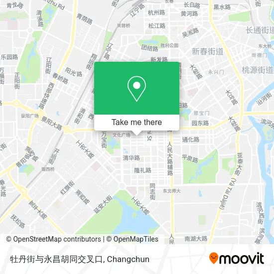 牡丹街与永昌胡同交叉口 map