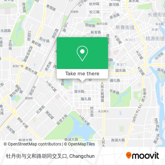 牡丹街与义和路胡同交叉口 map