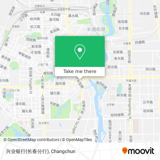 兴业银行(长春分行) map