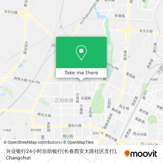 兴业银行24小时自助银行(长春西安大路社区支行) map