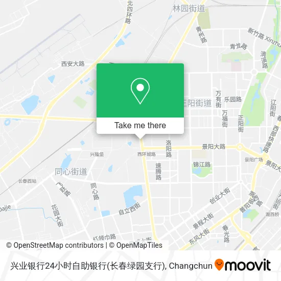 兴业银行24小时自助银行(长春绿园支行) map