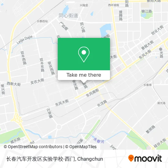 长春汽车开发区实验学校-西门 map