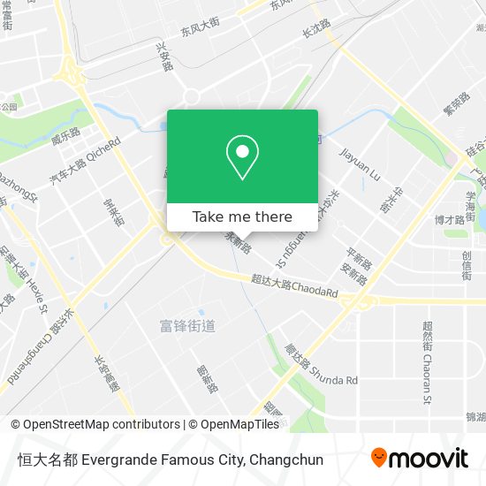 恒大名都 Evergrande Famous City map