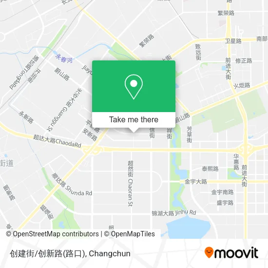 创建街/创新路(路口) map