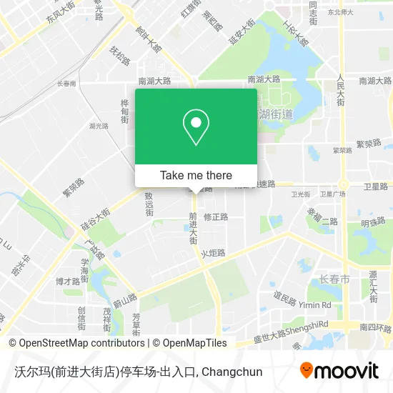 沃尔玛(前进大街店)停车场-出入口 map