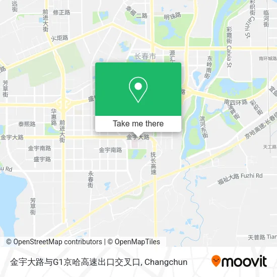 金宇大路与G1京哈高速出口交叉口 map