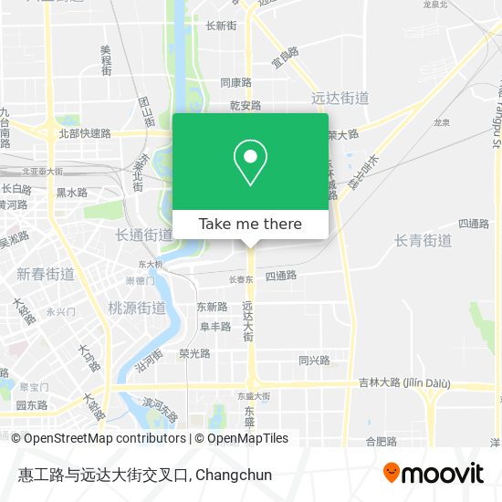 惠工路与远达大街交叉口 map