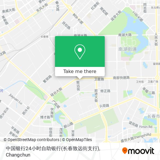 中国银行24小时自助银行(长春致远街支行) map