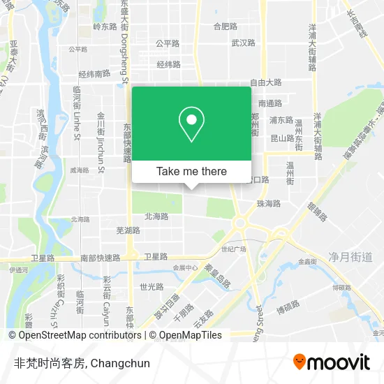 非梵时尚客房 map