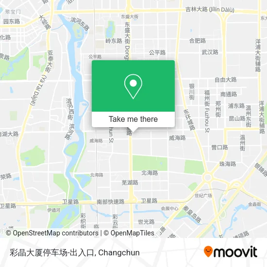 彩晶大厦停车场-出入口 map