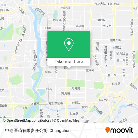 申达医药有限责任公司 map