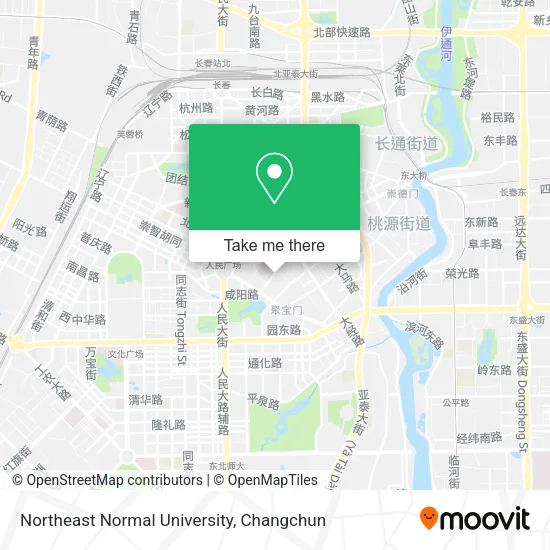 Northeast Normal University map