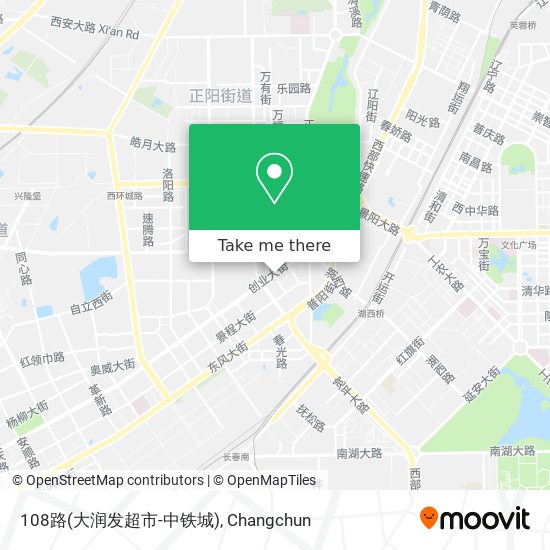 108路(大润发超市-中铁城) map