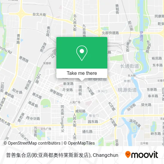 普善集合店(欧亚商都奥特莱斯新发店) map