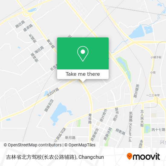吉林省北方驾校(长农公路辅路) map