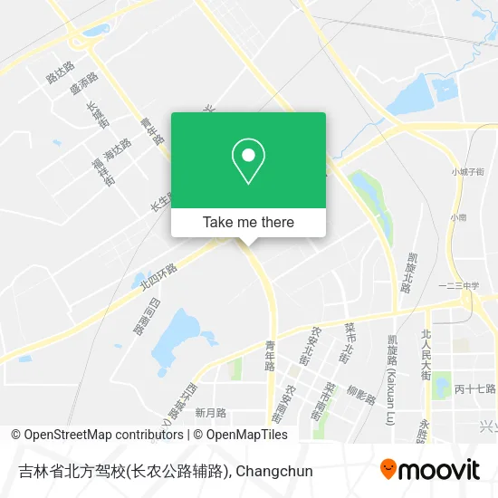 吉林省北方驾校(长农公路辅路) map