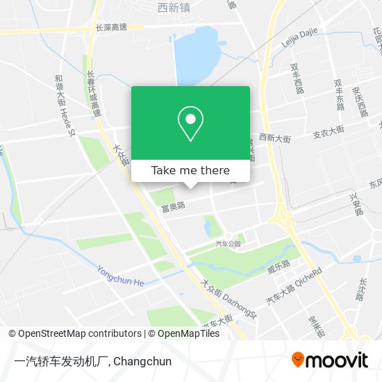 一汽轿车发动机厂 map