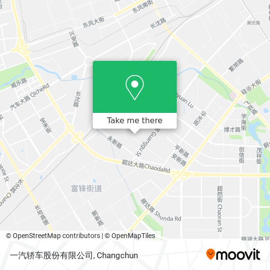 一汽轿车股份有限公司 map